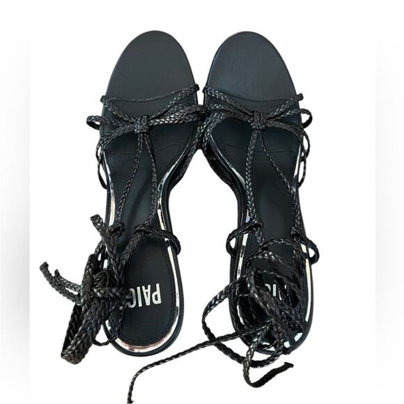 *NWOT Paige Carson Braided Ankle-Wrap Platform Espadrilles - Sz 10 - Picture 4 of 10